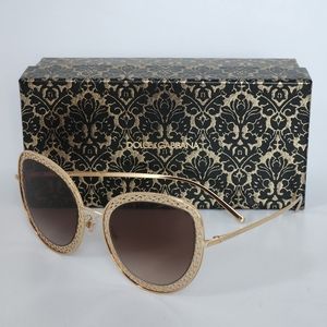 Dolce & Gabbana Gold Metal Sunglasses